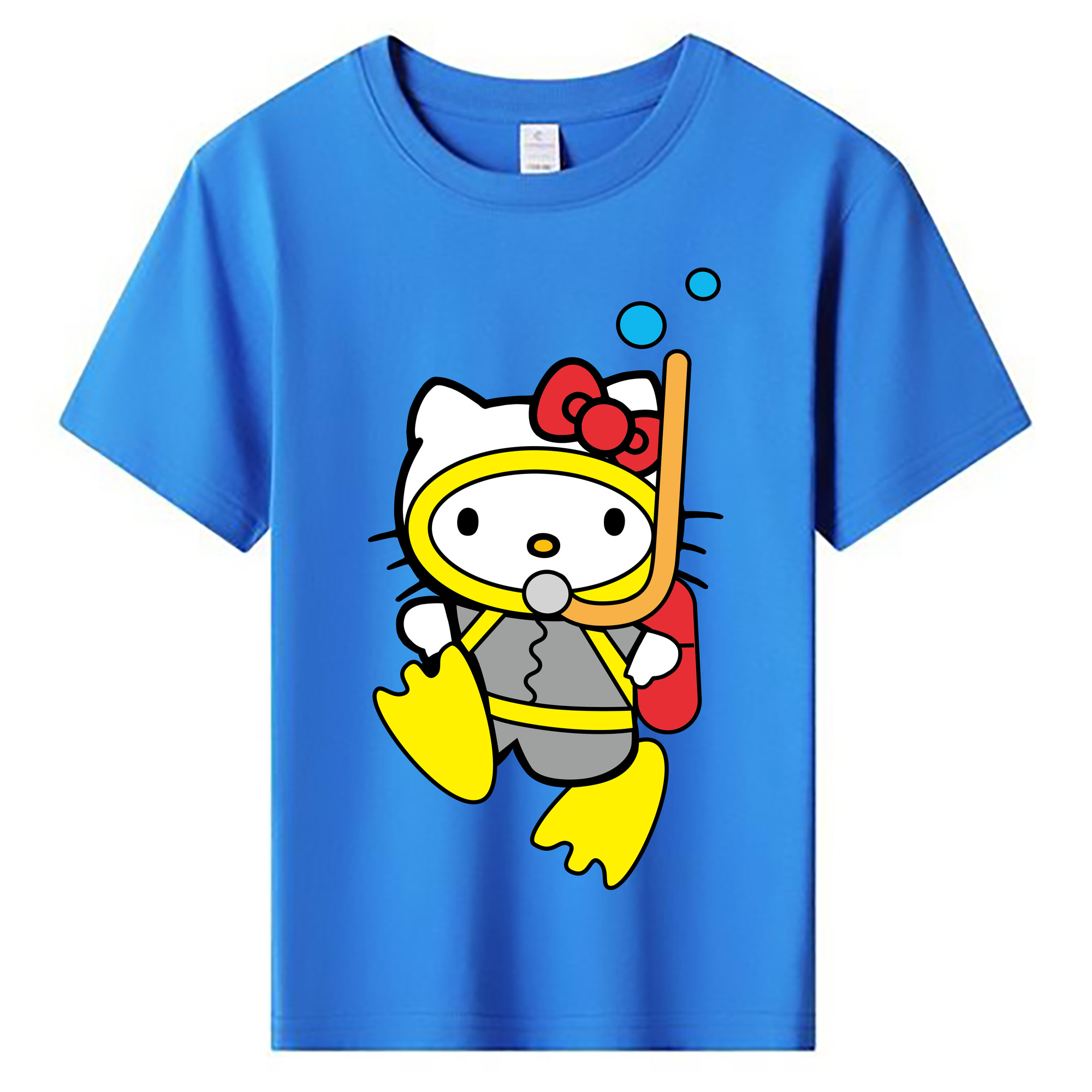 （画像用） Hello Kitty ハローキティ 綿100％キッズTシャツ（フロントプリント）